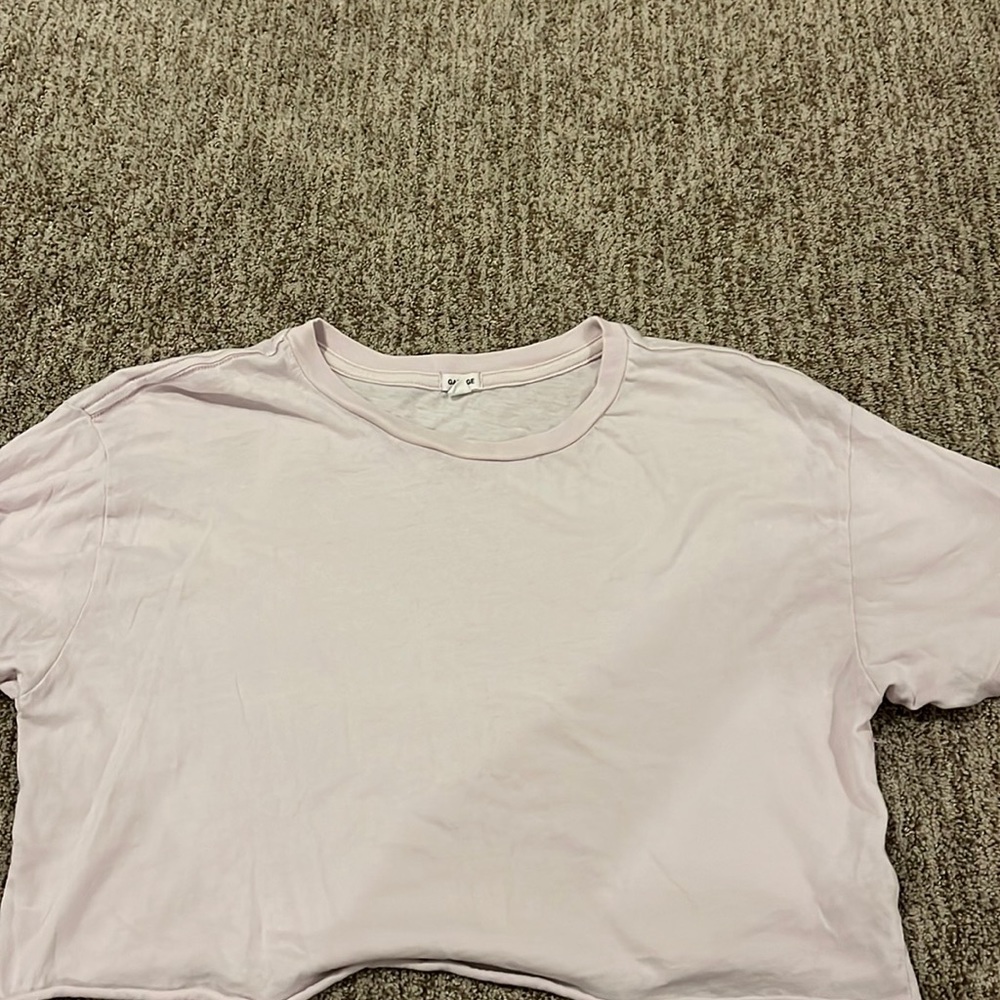 Garage lavender crop top T-shirt